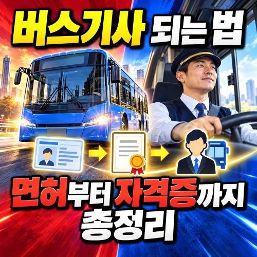 1종 대형 면허만 있으면 버스기사 될 수 있나요? 버스운전자격증까지 정리