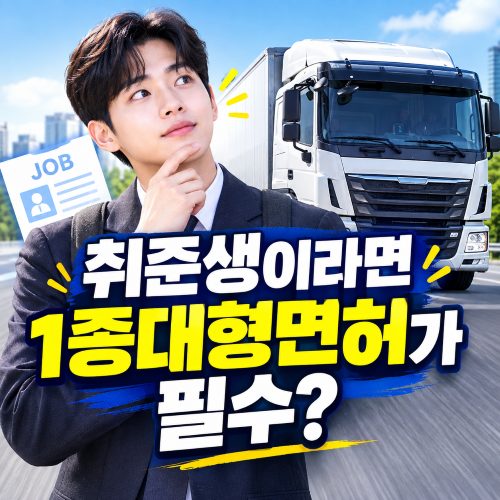 취준생은 왜 1종 대형 면허부터 딸까요? 취업에 유리한 이유, 파주에서 빠르게 따는 방법은?